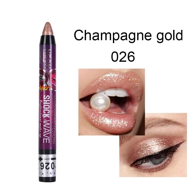 2 In 1 Eyeshadow Lipstick Stick Pencil Waterproof