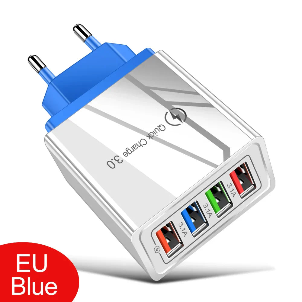 EU/US Plug USB Charger Quick Charge 3.0 For Phone Adapter