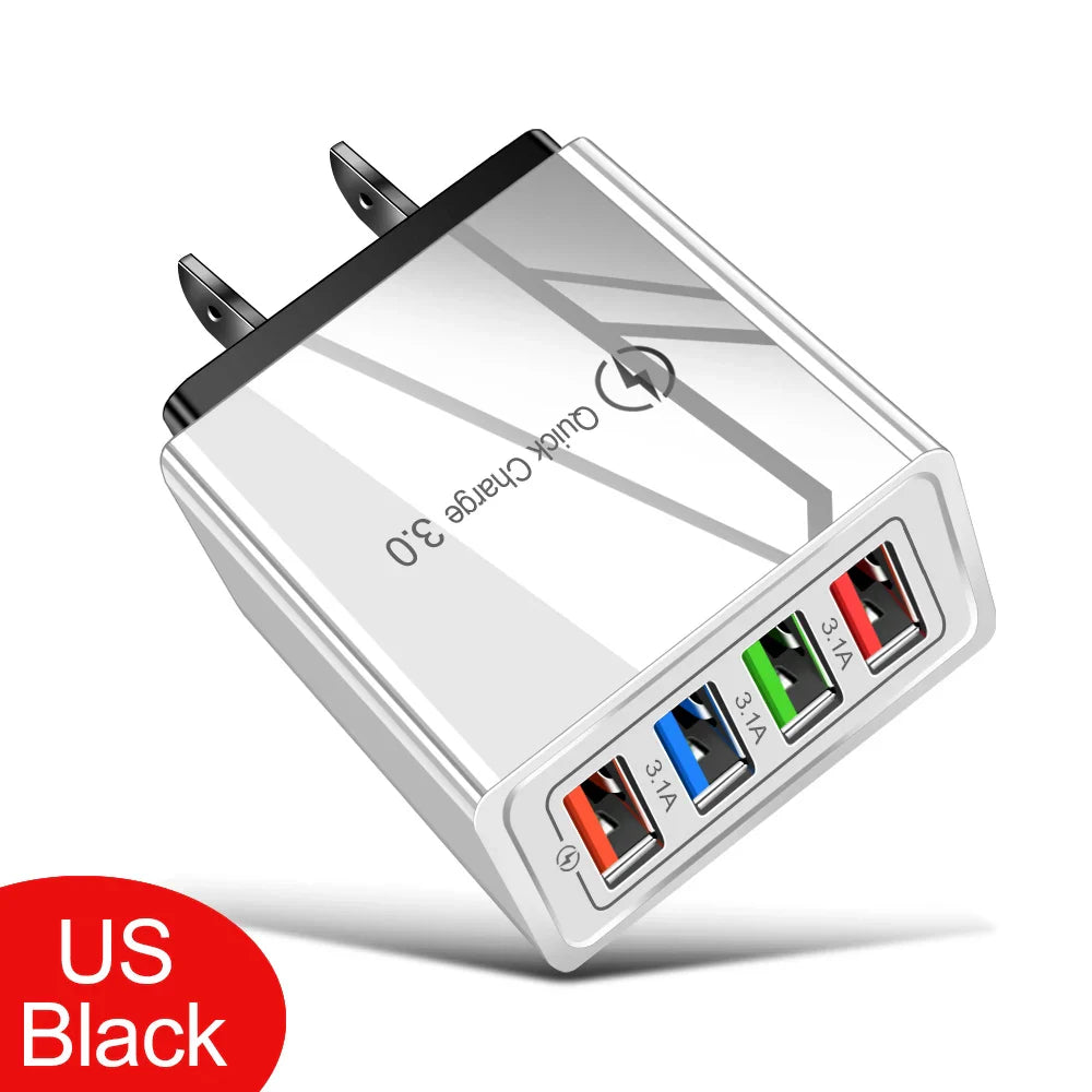 EU/US Plug USB Charger Quick Charge 3.0 For Phone Adapter