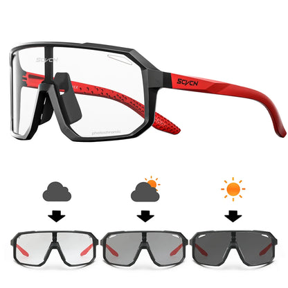 Men Bike Photochromic Glasses Cycling Sunglasses for Women Sports