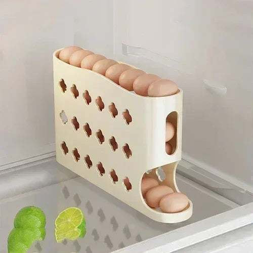 2-4-layer Slide Egg Storage Box Ladder Style