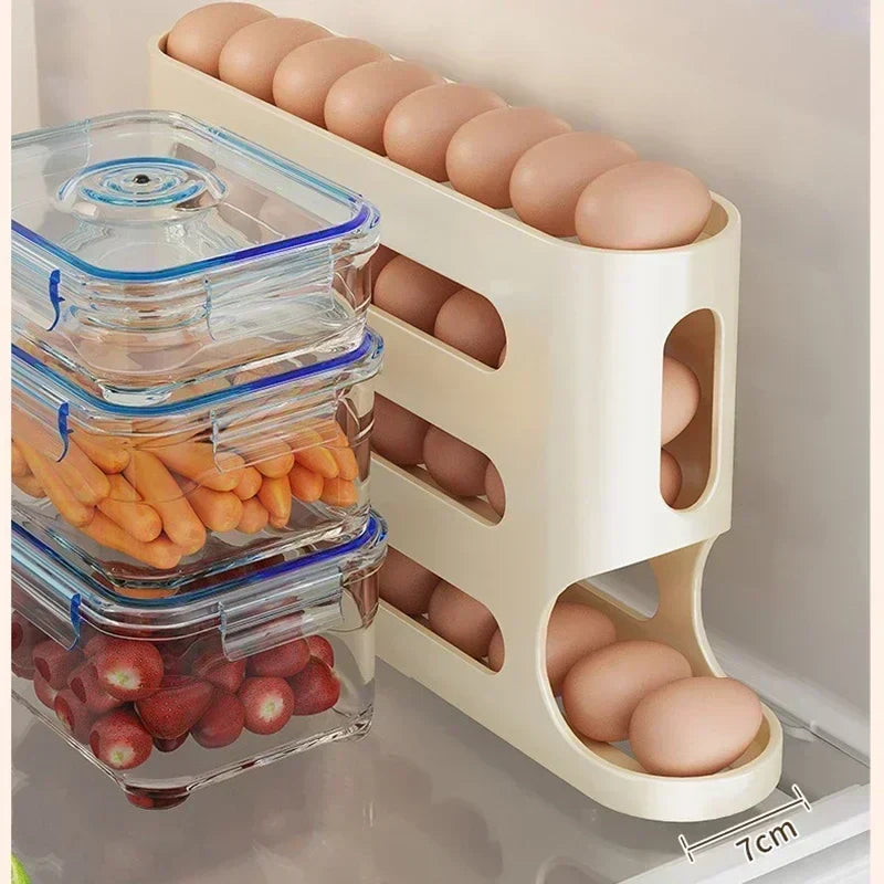 2-4-layer Slide Egg Storage Box Ladder Style