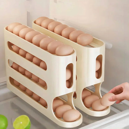 2-4-layer Slide Egg Storage Box Ladder Style