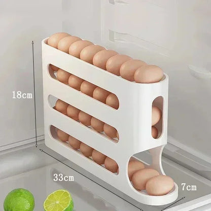 2-4-layer Slide Egg Storage Box Ladder Style