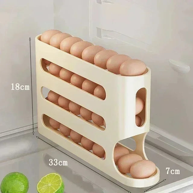 2-4-layer Slide Egg Storage Box Ladder Style