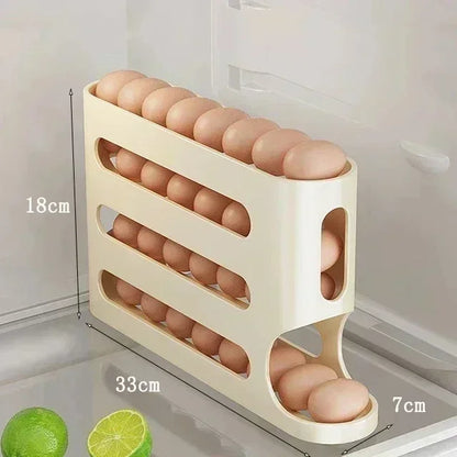 2-4-layer Slide Egg Storage Box Ladder Style