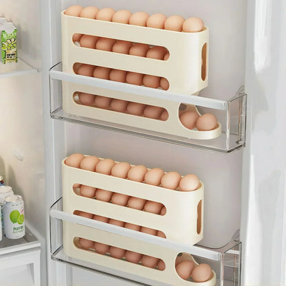 2-4-layer Slide Egg Storage Box Ladder Style