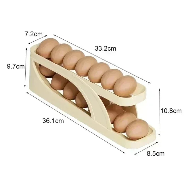 2-4-layer Slide Egg Storage Box Ladder Style